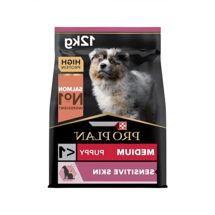 Orta Irk Yavru Köpekler İçin Somonlu Kuru Mama 12 kg