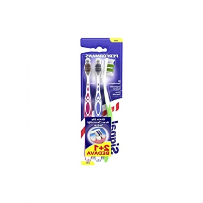 Orta Sertlikte Diş Fırçası, 2+1 Set