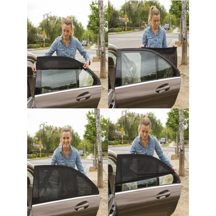 Oto Yan Cam Güneşlik Örtü Perde Kılıf, Emzirme Perdesi Olarak da Kullanılabilir