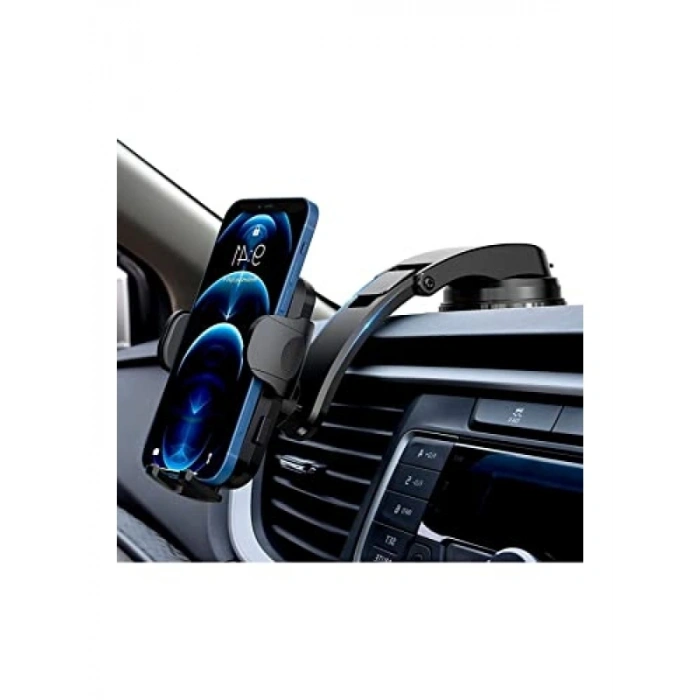 Otomatik Klipsli Araba Telefon Tutucu - Ayarlanabilir Cam ve Torpido için