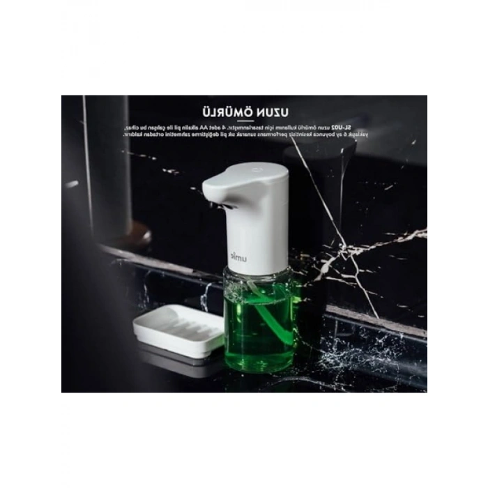 Otomatik Sensörlü Sıvı Sabunluk, 300ml, Beyaz