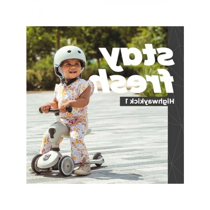 Oturaklı Çocuk Scooter - Açık Gri Renk
