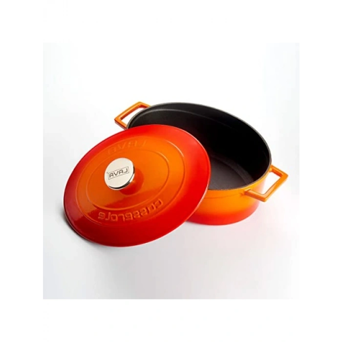 Oval Döküm Tencere, 29 cm, Emaye Kaplama