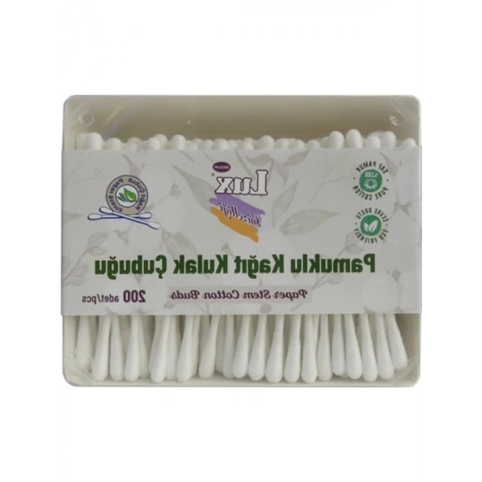 Pamuklu Kağıt Kulak Çubuğu - 3 Paket, Toplam 600 Adet