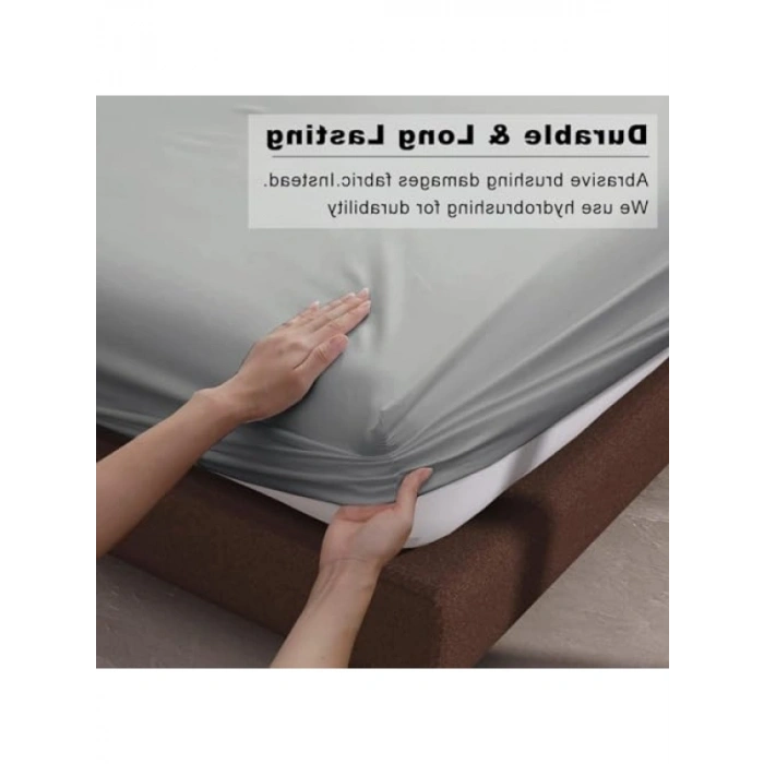 Pamuklu Lastikli Çarşaf ve Yastık Kılıfı Seti