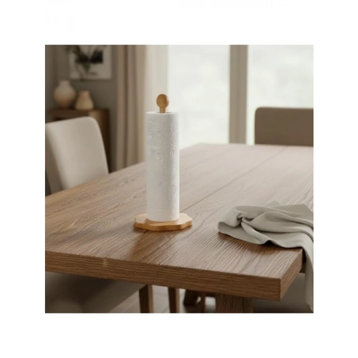 Papatya Model Doğal Ahşap Kağıt Havluluk