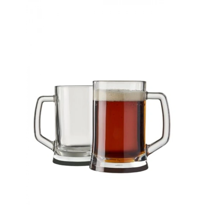 PAŞABAHÇE Pub Kulplu Bira Bardağı, 660 ml, 2 Parça