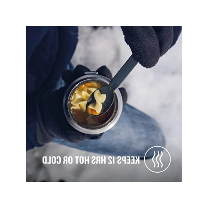 Paslanmaz Çelik 0.5 Litre Vakumlu Yemek Termosu, Sıcak ve Soğuk Yiyecekler için