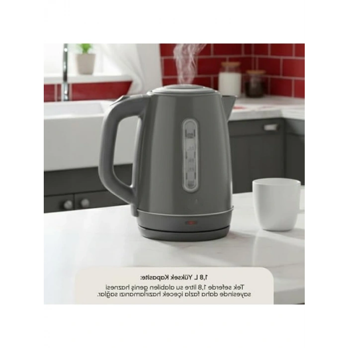 Paslanmaz Çelik Su Isıtıcı Kettle - 1.8 L, Otomatik Kapanma, Hızlı Kaynatma