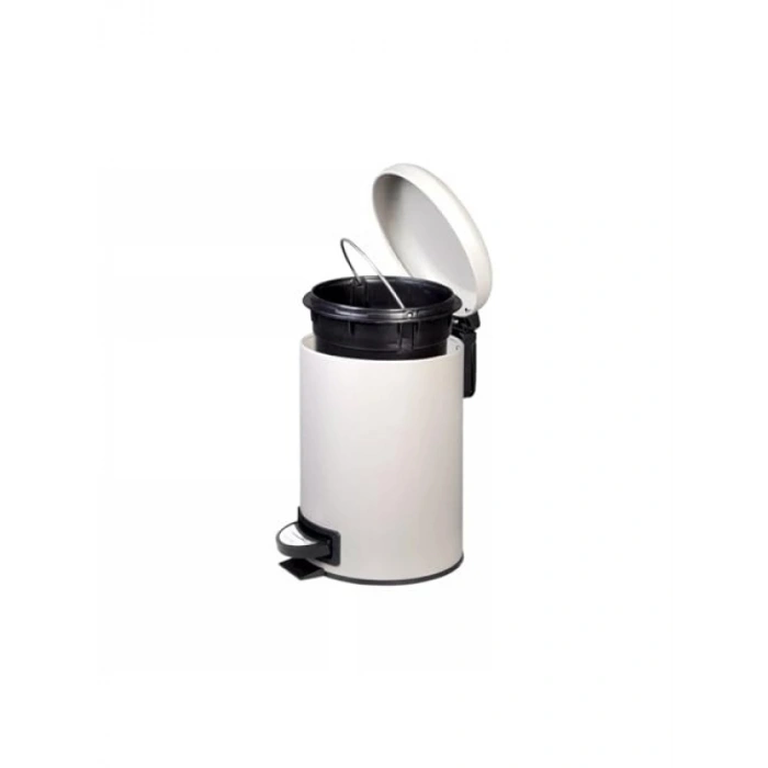 Paslanmaz Pedallı Çöp Kovası - 12 LT