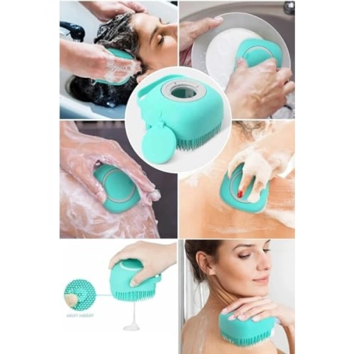 Peeling Etkili Banyo Lifi - Şampuan Hazneli Duş Fırçası
