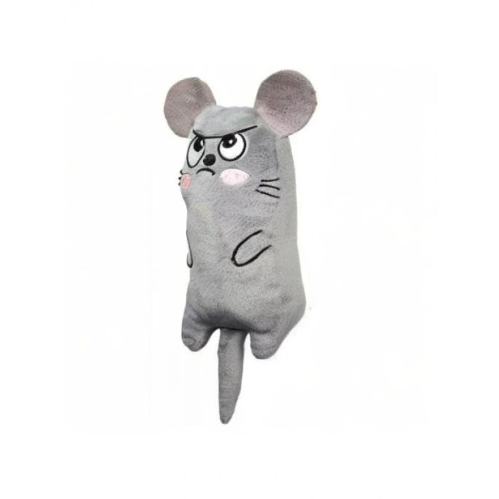 Peluş Kedi Oyuncağı Catnipli Gri