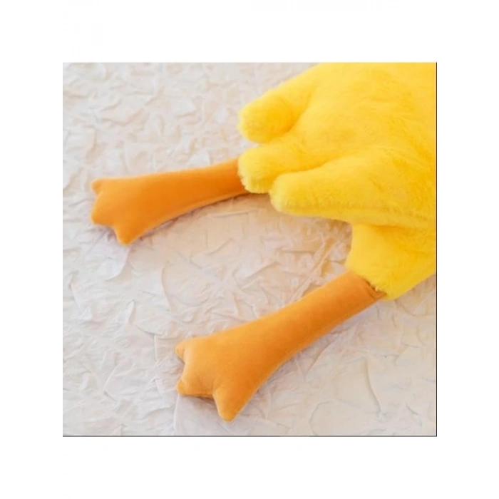 Peluş Uçan Kaz Yastığı, 75 cm, Sarı
