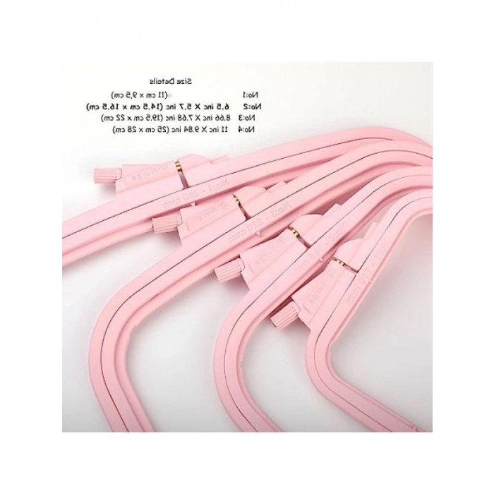 Pembe 2 Nolu Plastik Kare Nakış Kasnağı, Kendin Yap Dikiş