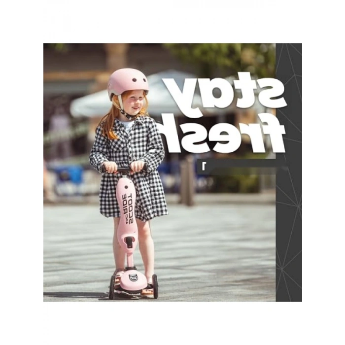 Pembe Oturaklı 3 Tekerlekli Çocuk Scooter