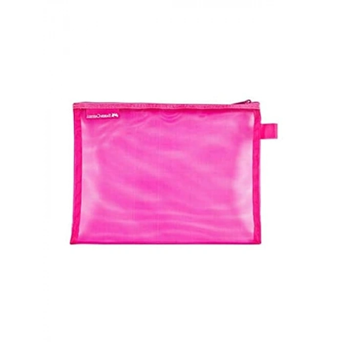 Pembe Renkli Nylon Mesh Dosya B5