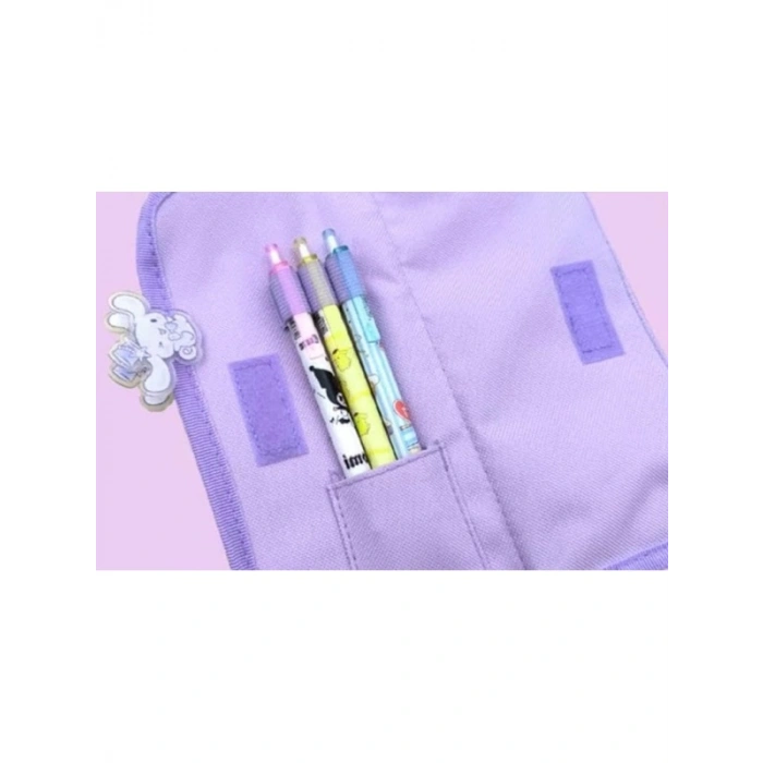 Pembe Renkli Yüksek Kapasiteli Çok Gözlü Kalemlik