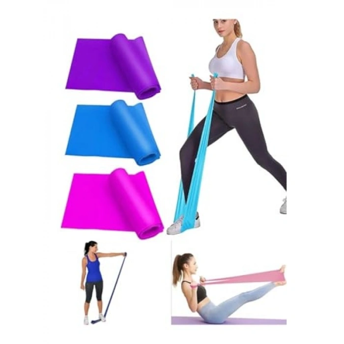 Pilates Direnç Bandı Seti - Farklı Direnç Seçenekleri ile