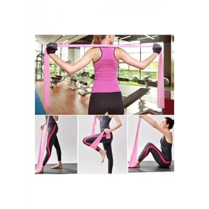 Pilates Direnç Bandı Seti - Farklı Direnç Seçenekleri ile