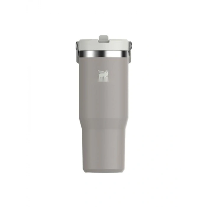 Pipetli Termos Bardak, 0.89 Litre, Gri Renk