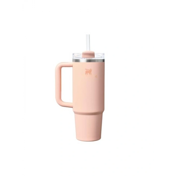 Pipetli Termos Bardak - Pastel Turuncu, 0.89 Litre