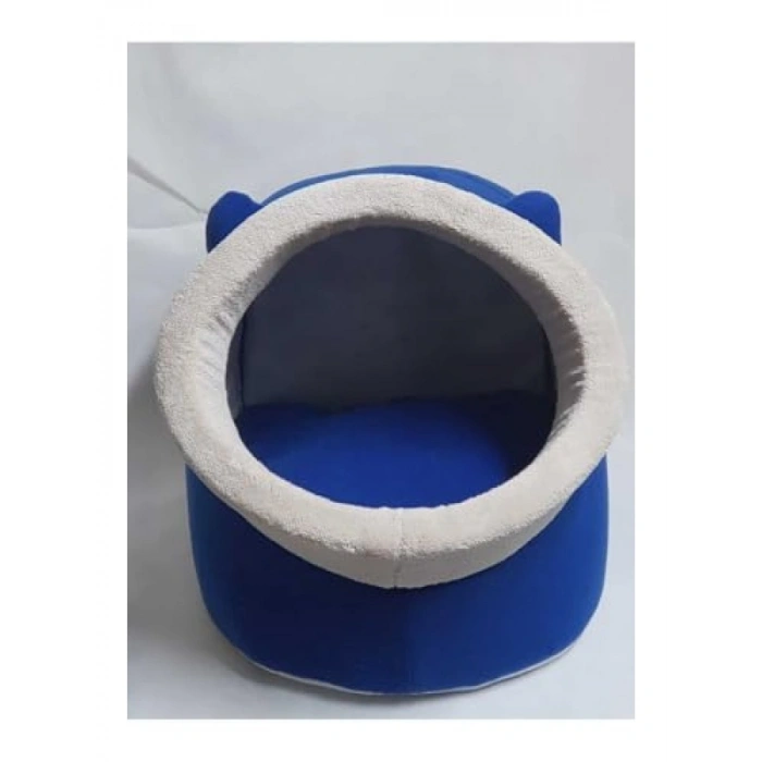Polar Kulaklı Kedi ve Küçük Irk Köpek Yatağı, Mavi, XL