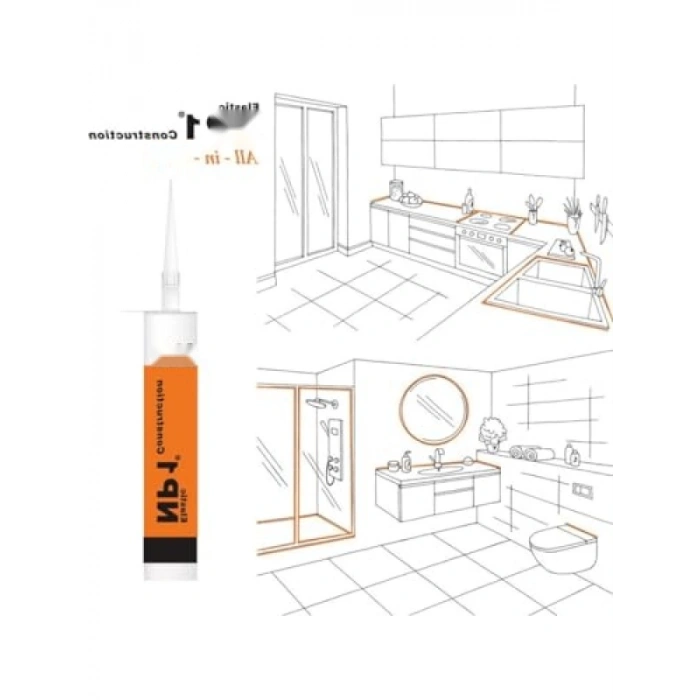 Polimer Kartuş 290 ml - Beyaz, Uyumlu Malzeme