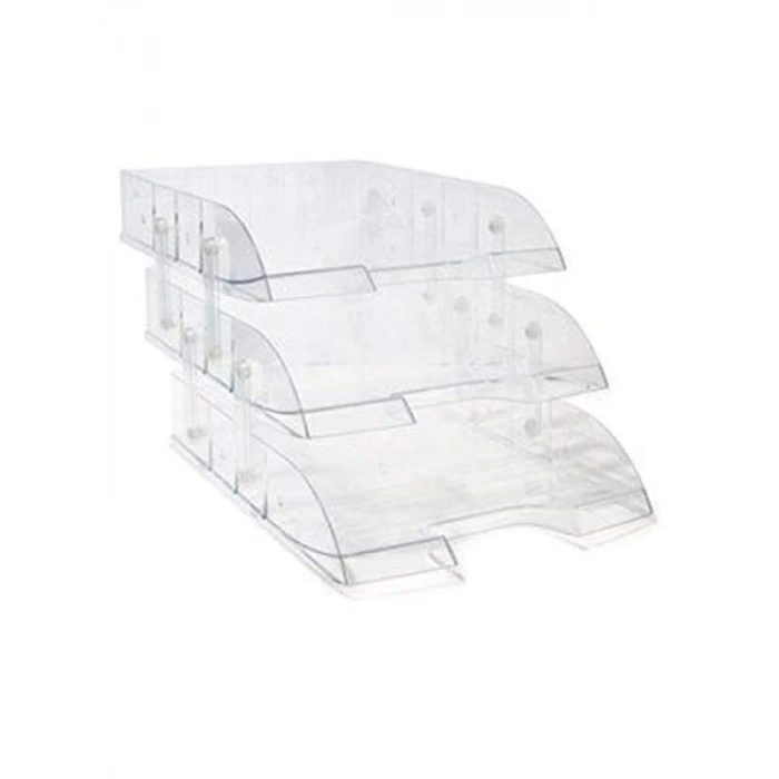 Polystyrene Kristal Evrak Rafı - 260 mm x 340 mm x 185 mm