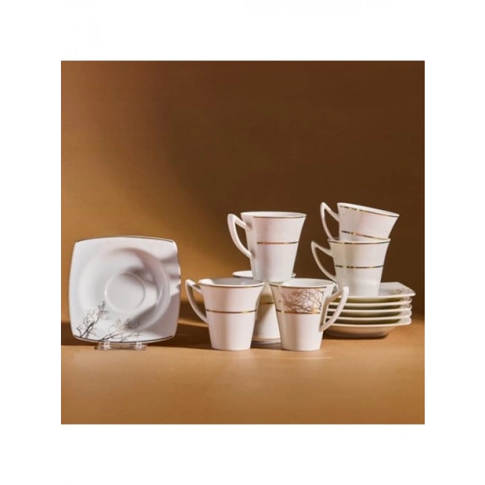 Porselen Kahve Fincanı - 6 Kişilik Set