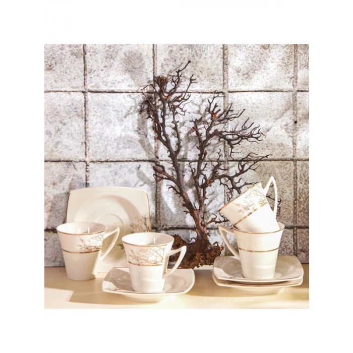 Porselen Kahve Fincanı - 6 Kişilik Set