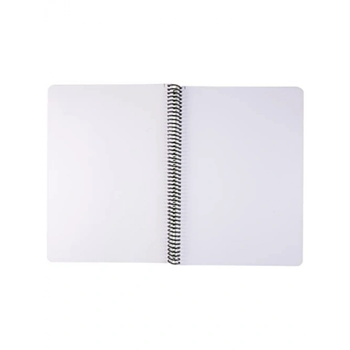 PP Kapaklı Spiralli Defter, 120 Yaprak, Asorti Renkler