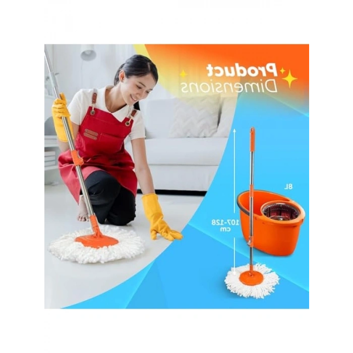 Pratik Otomatik Temizlik Seti, Kolay Sıkma Döner Başlık