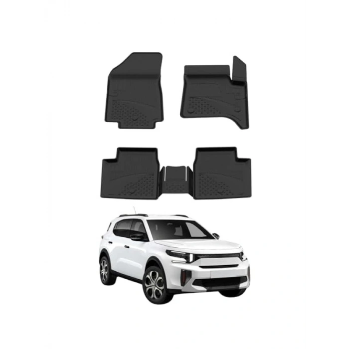 Premium Havuzlu Oto Paspas - Citroen C3 Aircross MHEV Uyumlu