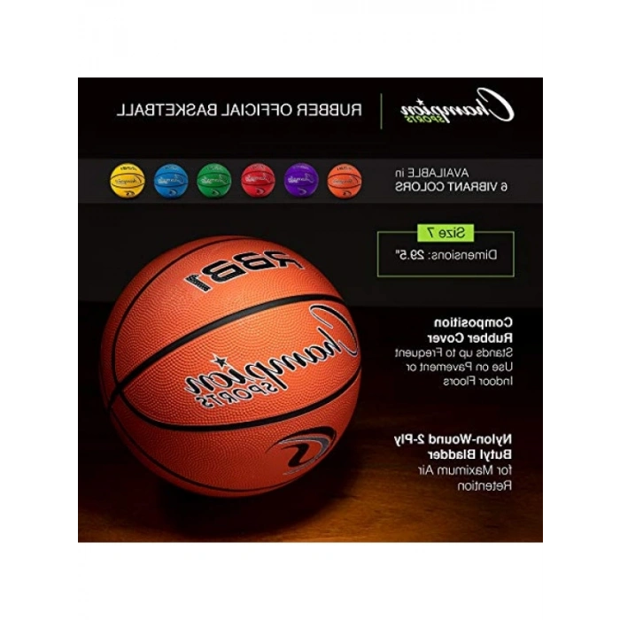 Profesyonel Kauçuk Kompozit Basketbol Topu - İç ve Dış Mekan Kullanımı