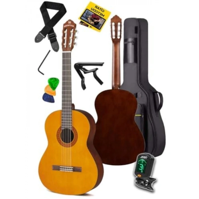 Profesyonel Masif Ağaç Klasik Gitar Seti 4/4
