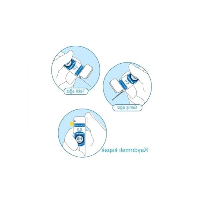 Profesyonel Mekanik Kalem Ucu, 0.5mm, 40 Adet