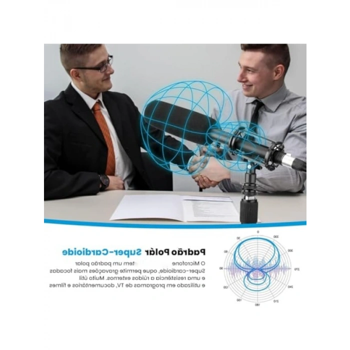 Profesyonel Shotgun Mikrofon - Yüksek Ses Kalitesi, 40 Hz - 20 kHz
