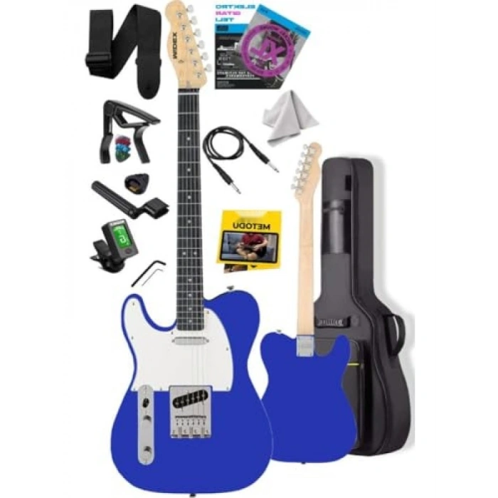 Profesyonel Tele Kasa Maple Klavye 2 Single-Coil Manyetik Elektro Gitar