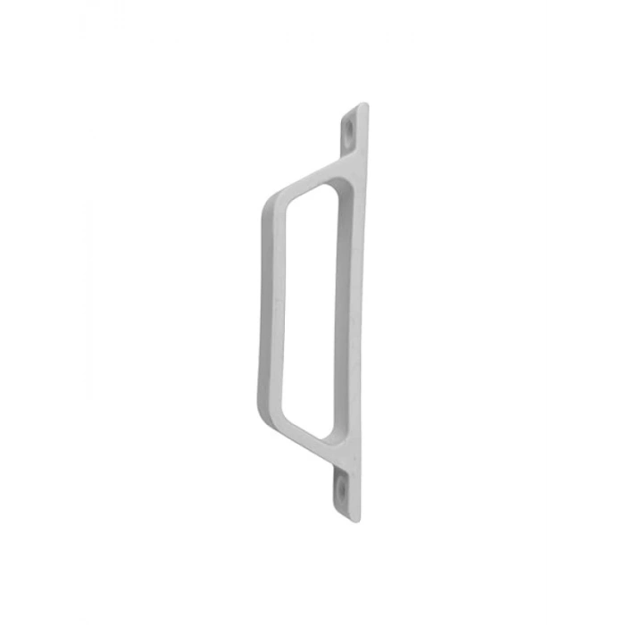 PVC ve Alüminyum Sineklik Tutamağı - Beyaz Plastik D Kulp, 12cm