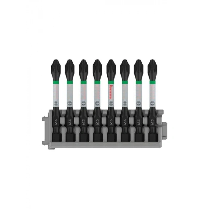 PZ2 50 mm Tornavida Ucu Seti - 8 Parça