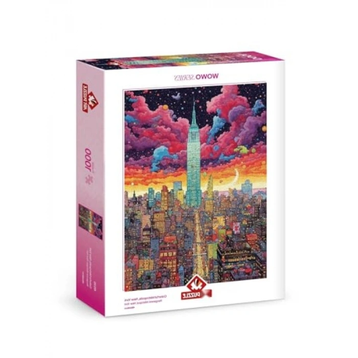 Rengarenk New York Manzaralı 1000 Parça Puzzle