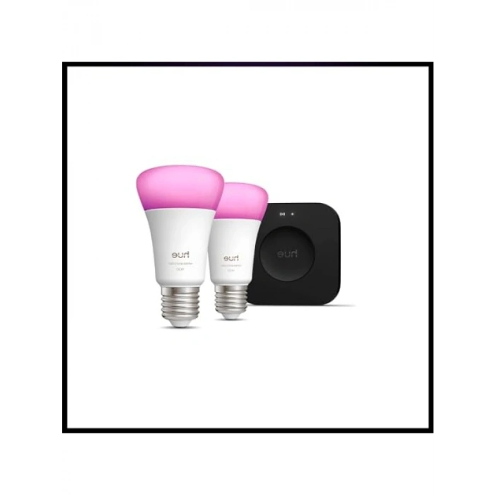Renkli Akıllı Ampul 2li Set - E27, 9W, Bridge Pro v3 Dahil