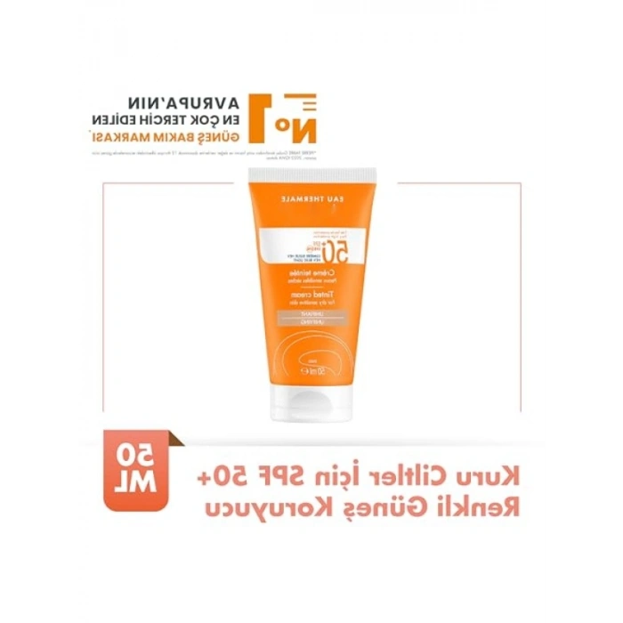 Renkli Güneş Koruma Kremi SPF 50+ - Kuru ve Hassas Ciltler İçin (50 ml)