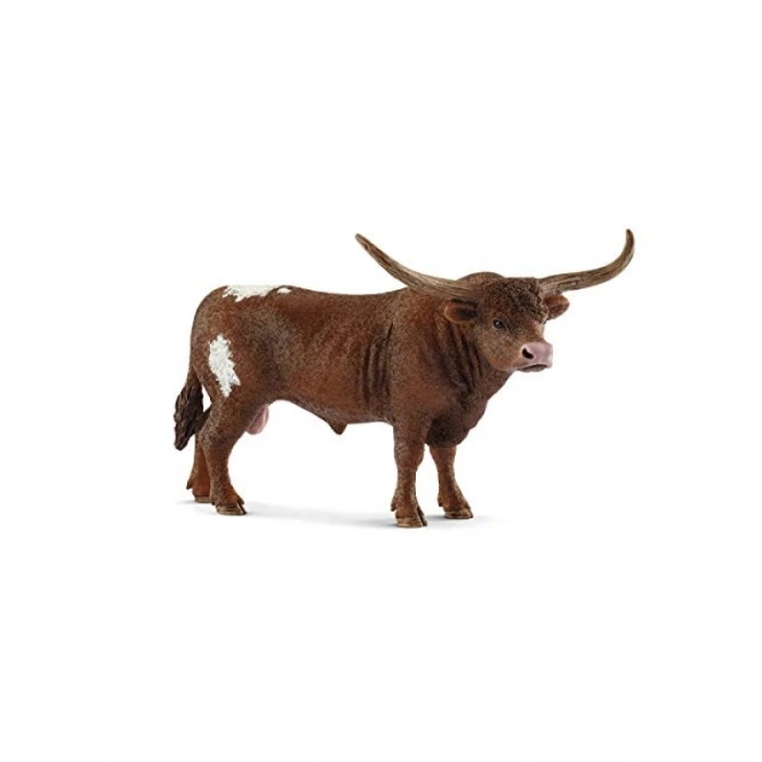 Renkli Longhorn Boğa Figürü