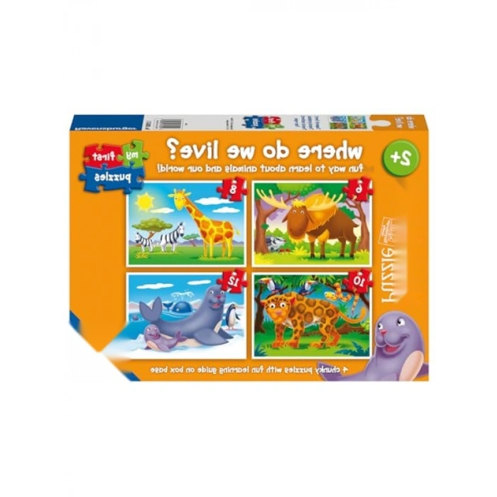 Renkli Puzzle Seti - Yaşadığım Yer Temalı