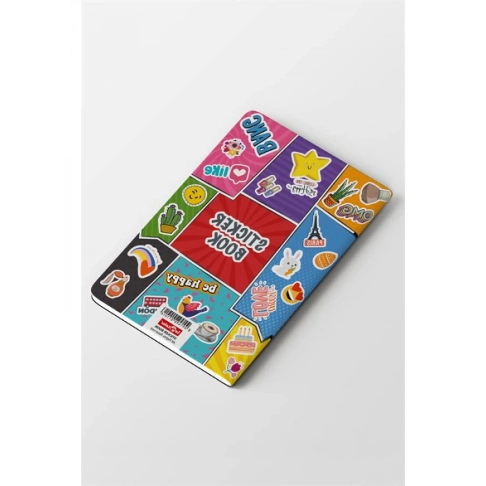 Renkli Sticker Kitapçığı - 2100 Çıkartma - Mini Etiketler