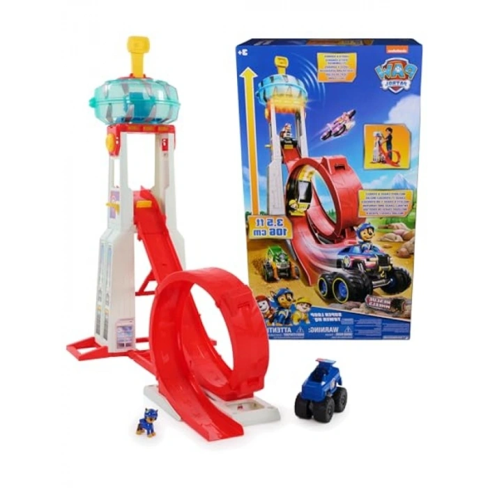 Rescue Wheels Superloop Tower - Işık ve Ses Efektli Oyun Kulesi