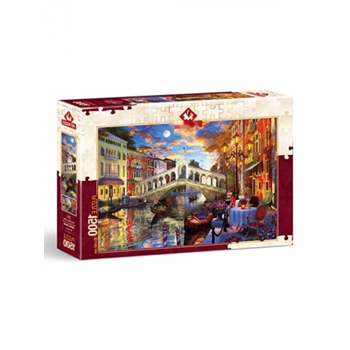 Rialto Köprüsü - Venedik Temalı 1500 Parça Puzzle