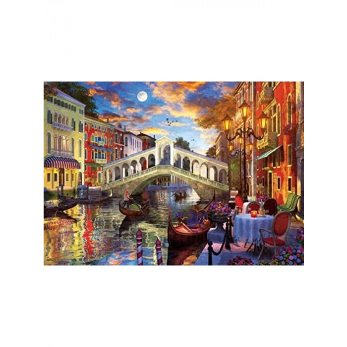 Rialto Köprüsü - Venedik Temalı 1500 Parça Puzzle