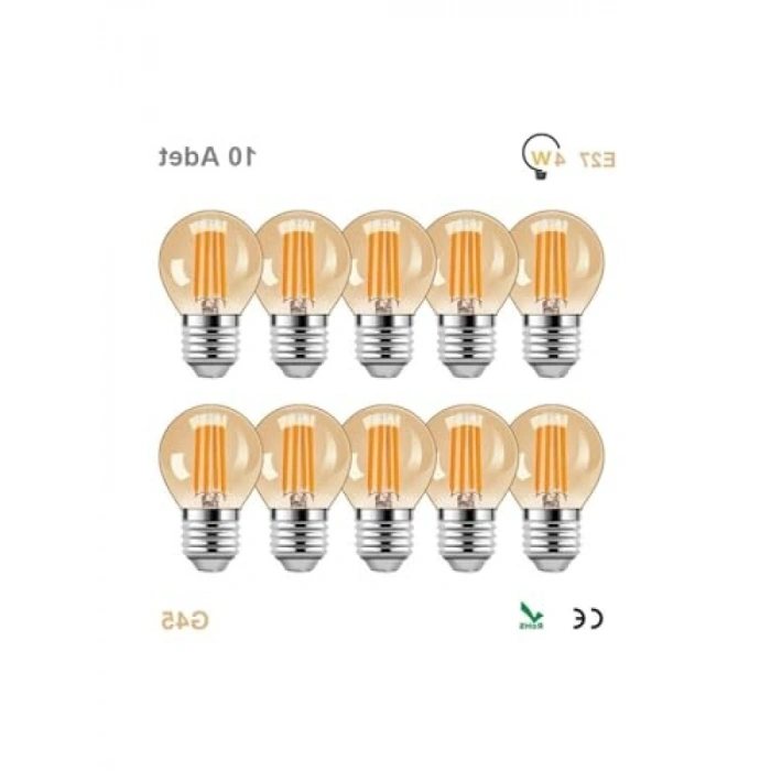 Rustik Amber Cam Ampul - 4 Watt, E27 Duy